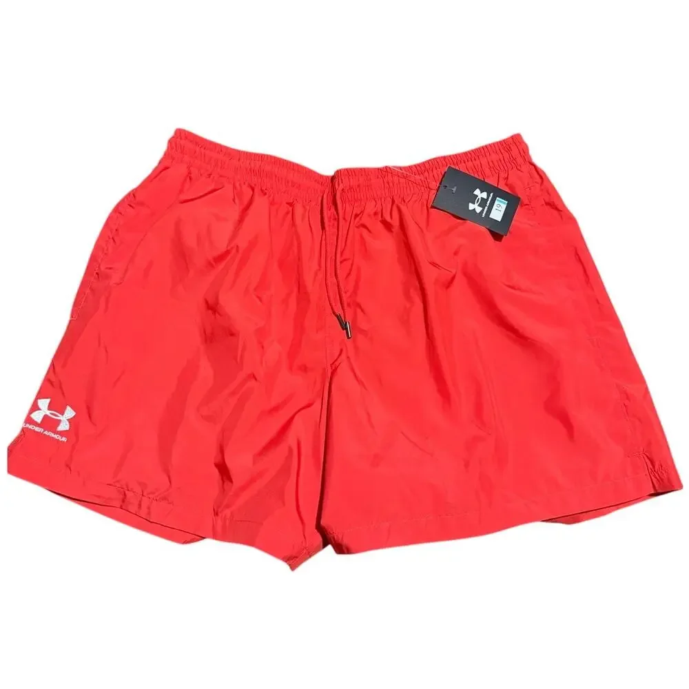 Under Armour Essential Woven Volley Shorts, Loose Fit, Red, Men's Size XL, NWT